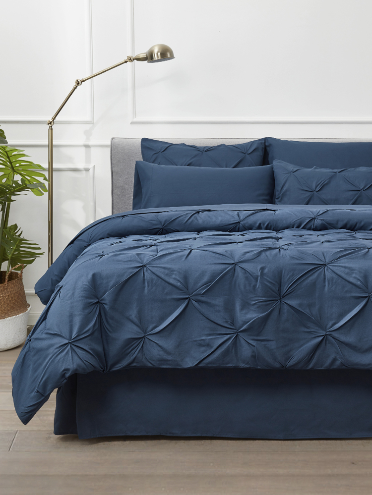 Navy Akeelah Comforter Set — Bed in a Bag | Magical Thinking image