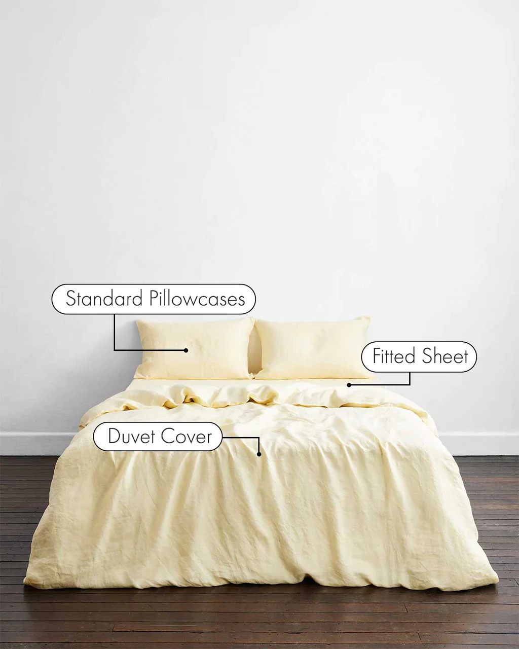 Roxanne x Lemonade — 6 piece Egyptian Cotton Percale Duvet Cover Set image