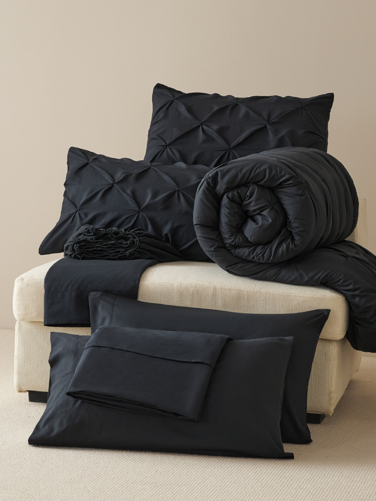 Black Akeelah Comforter Set — Bed in a Bag | Magical Thinking image