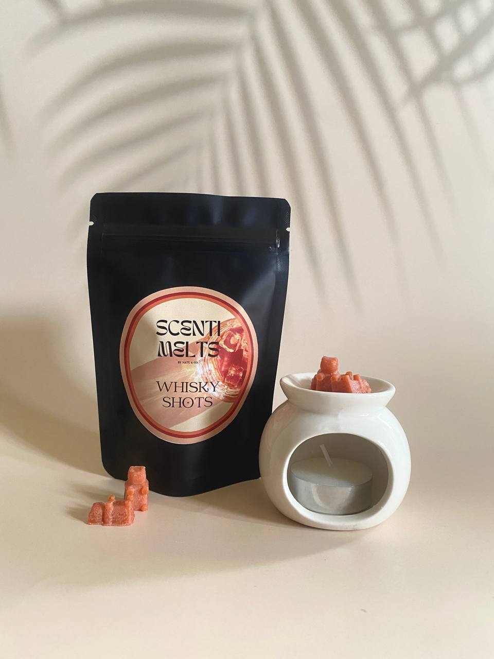 Whiskey Shots — Scentimelts Bear shaped Soy Wax Melts | 100g image