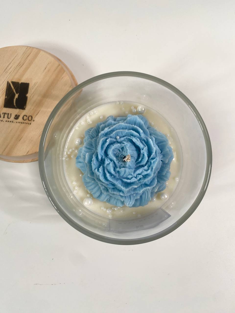 Pearl Peony Candle - Bali Bliss Scented Soy Candle | 500g image