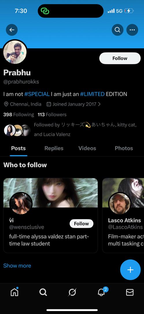 Twitter 113 followers good profile image