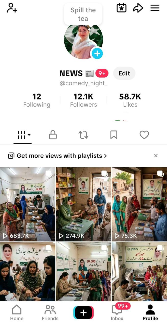 Tiktok 12k followers high quality image