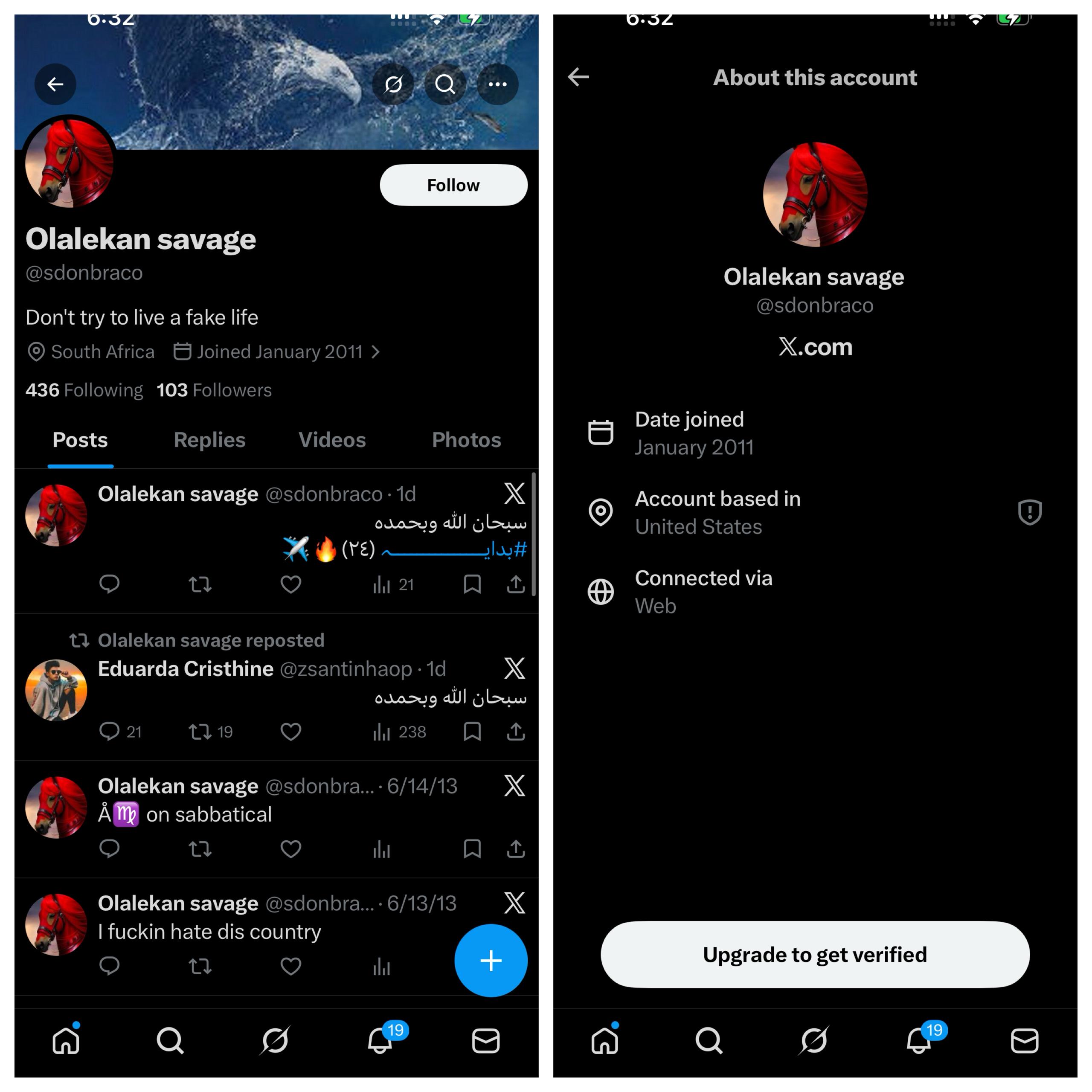 Old Twitter 100 followers image