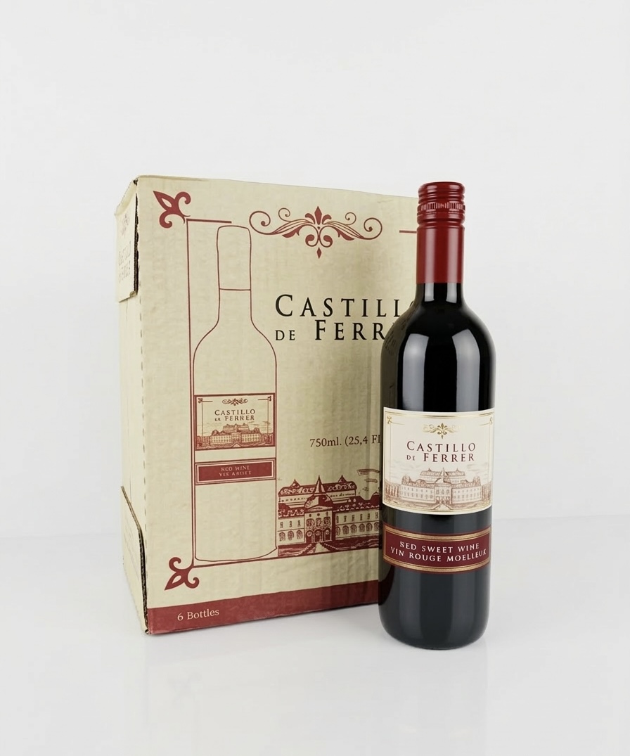 CASTILLO DE FERRER – Red Sweet Wine (Vin Rouge Moelleux) 6X750ml image
