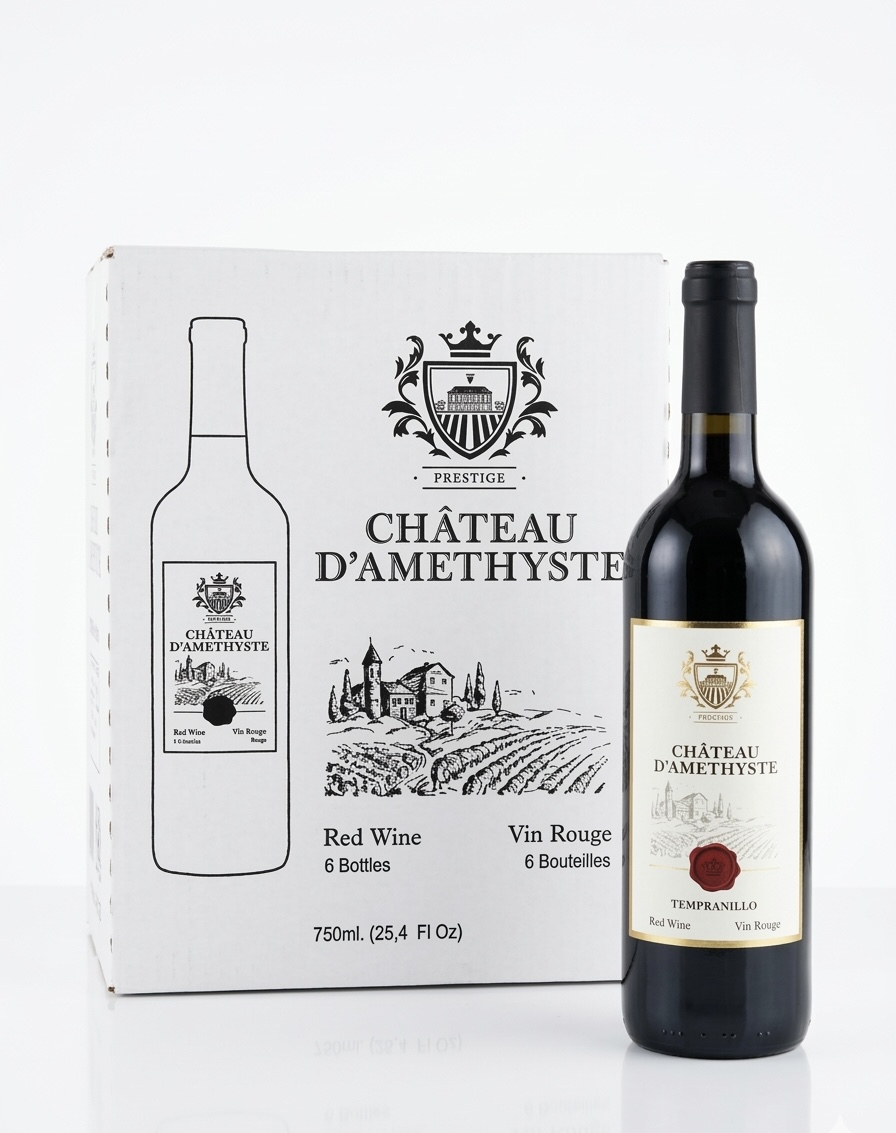 CHATEAU D'AMETHYSTE (TEMPRANILLO vin Rouge) 6 X750ml image