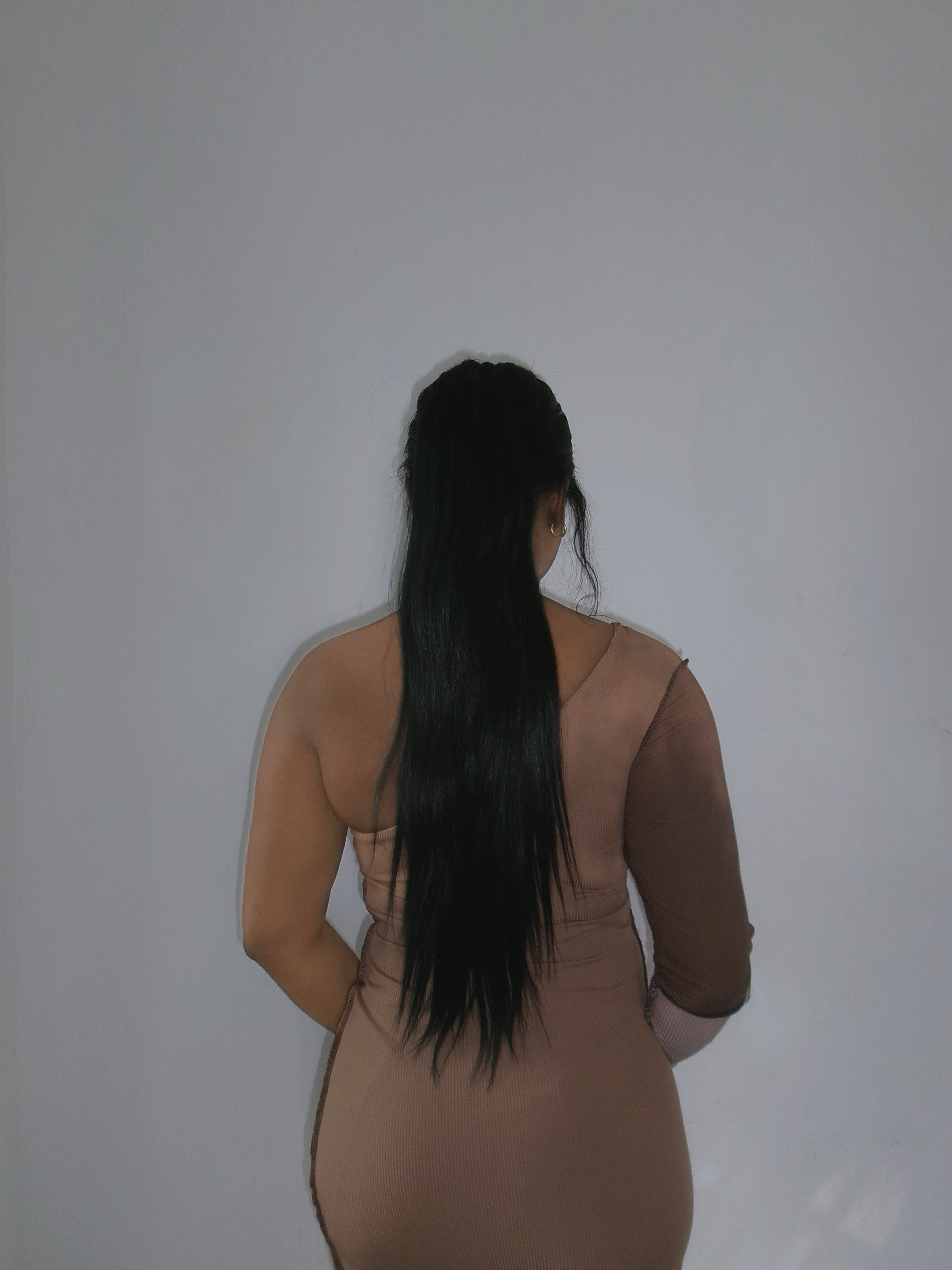 Silky straight easy clip ponytail clip “20 image