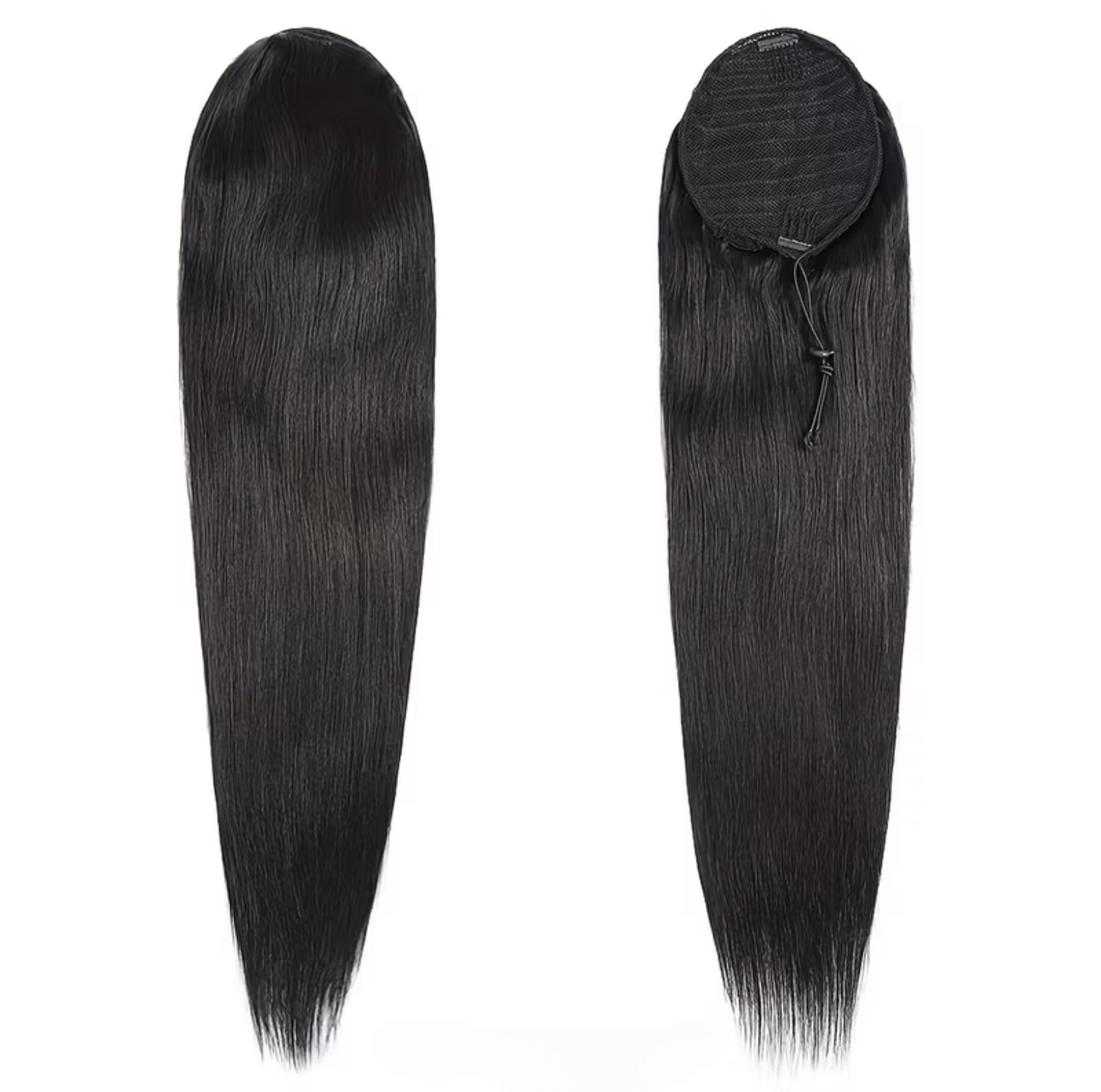 Silky straight easy clip ponytail clip “20 image