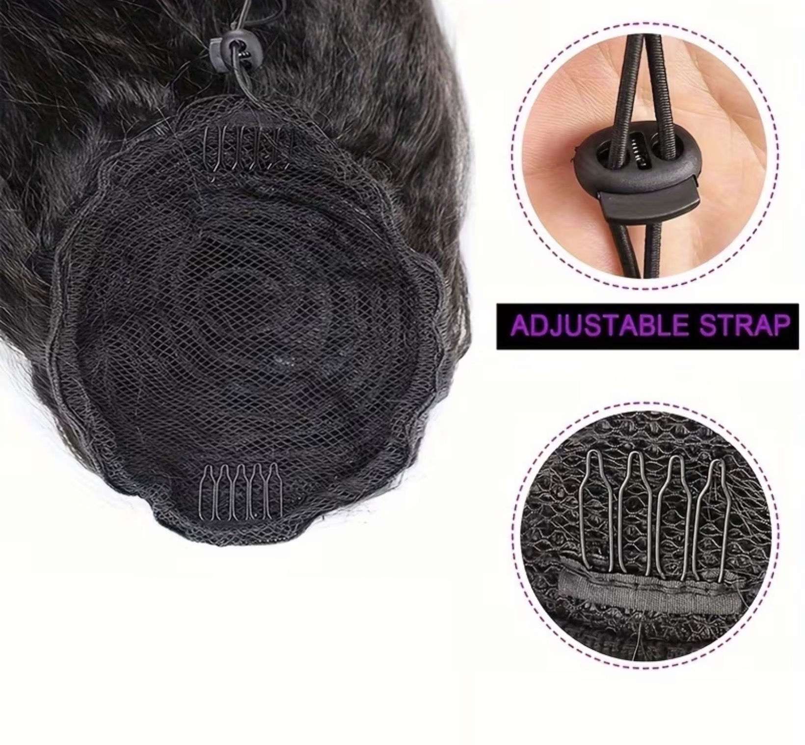 French bounce easy clip ponytail “18 image