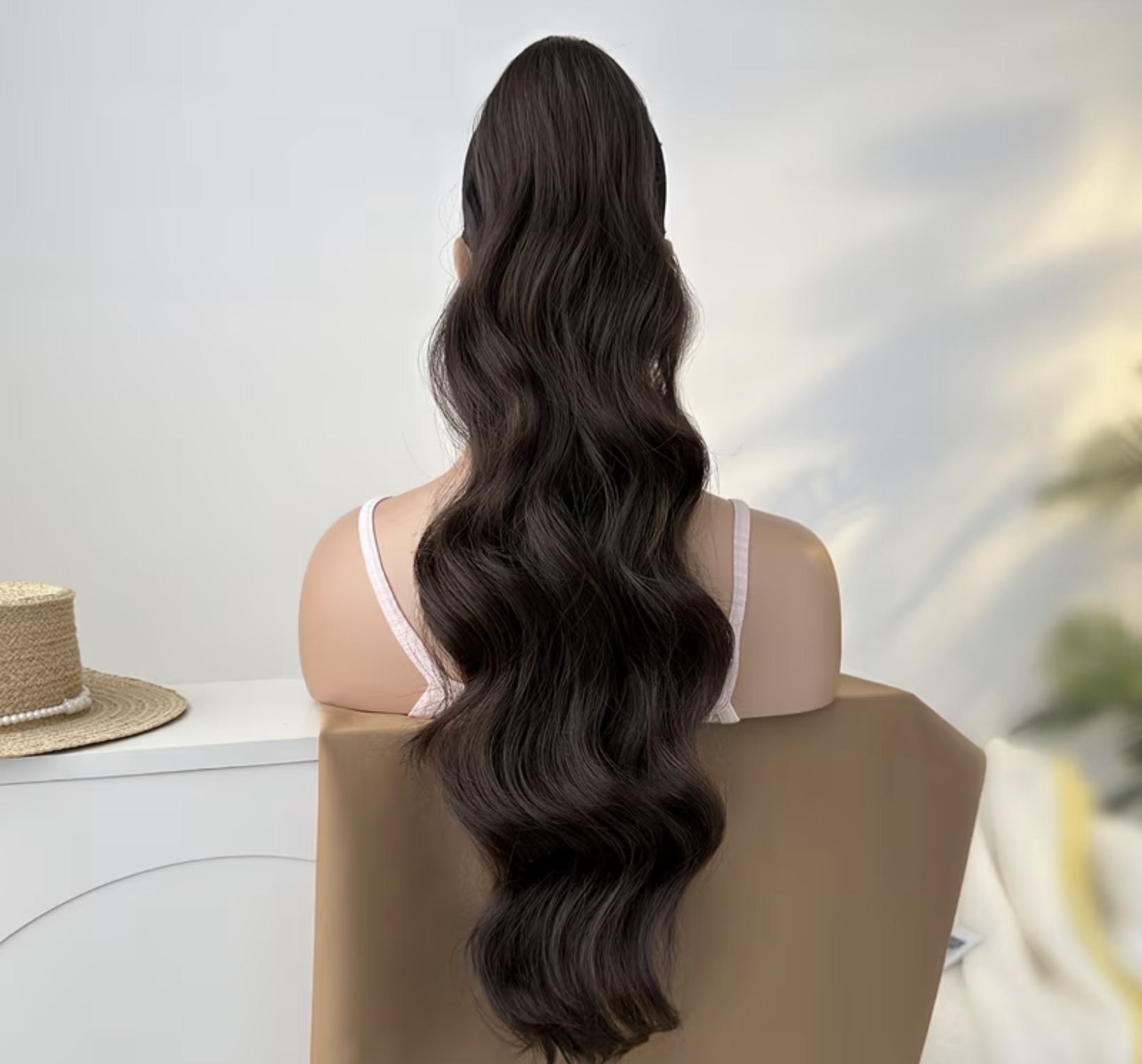 Loose wave drawstring ponytail clip “22 image