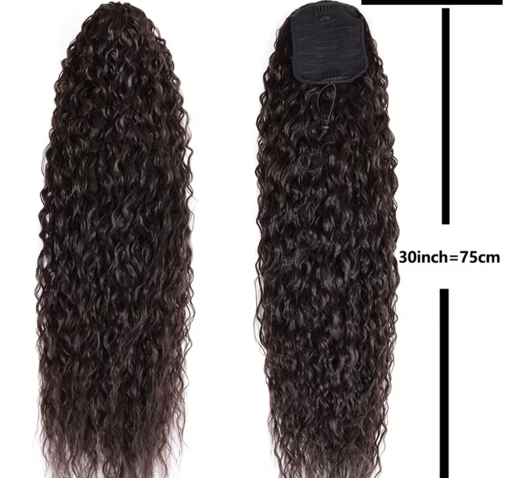 Deep wave  pony tail clip “30 image