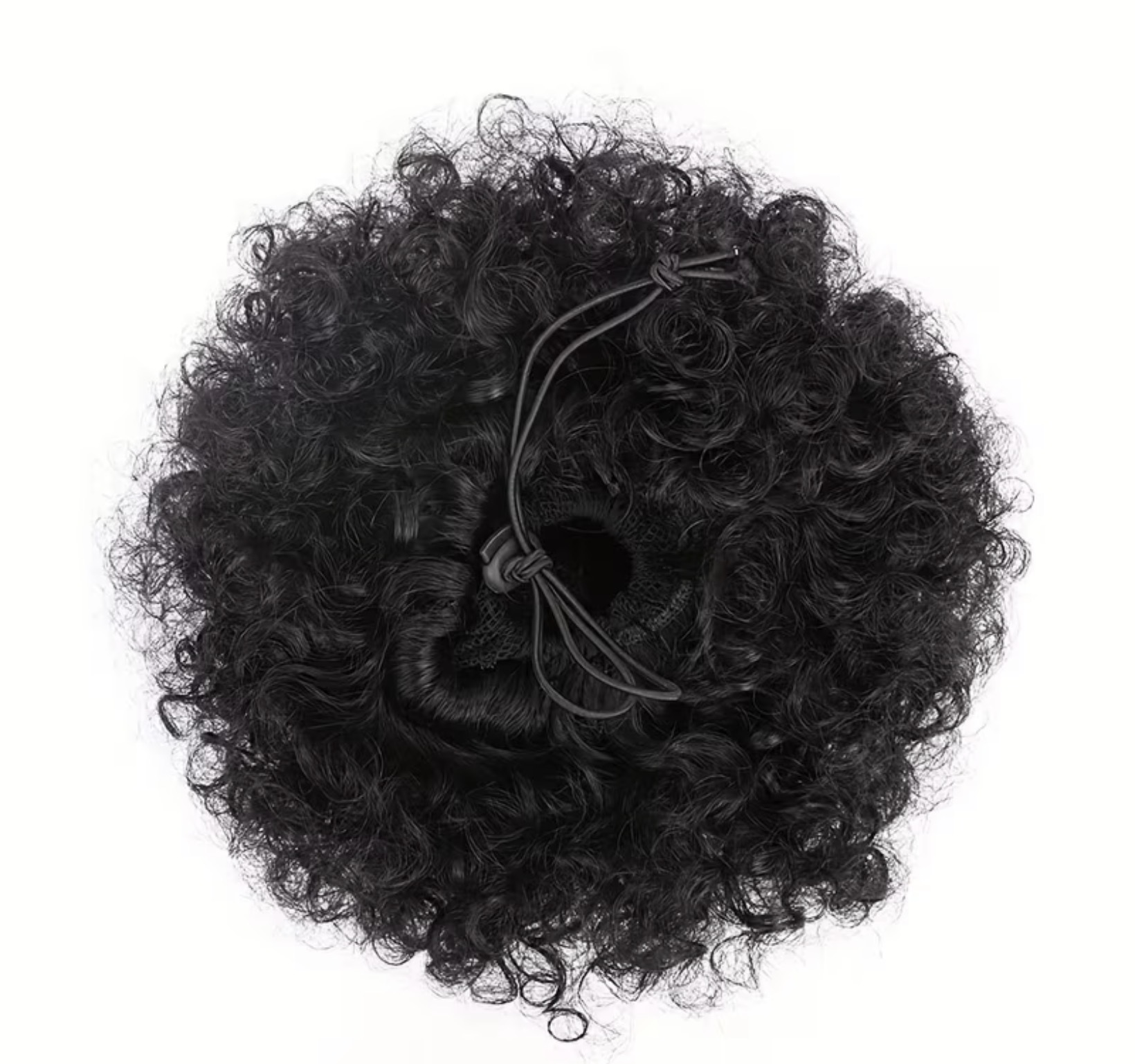 Messy bun drawstring | Jerry curl image