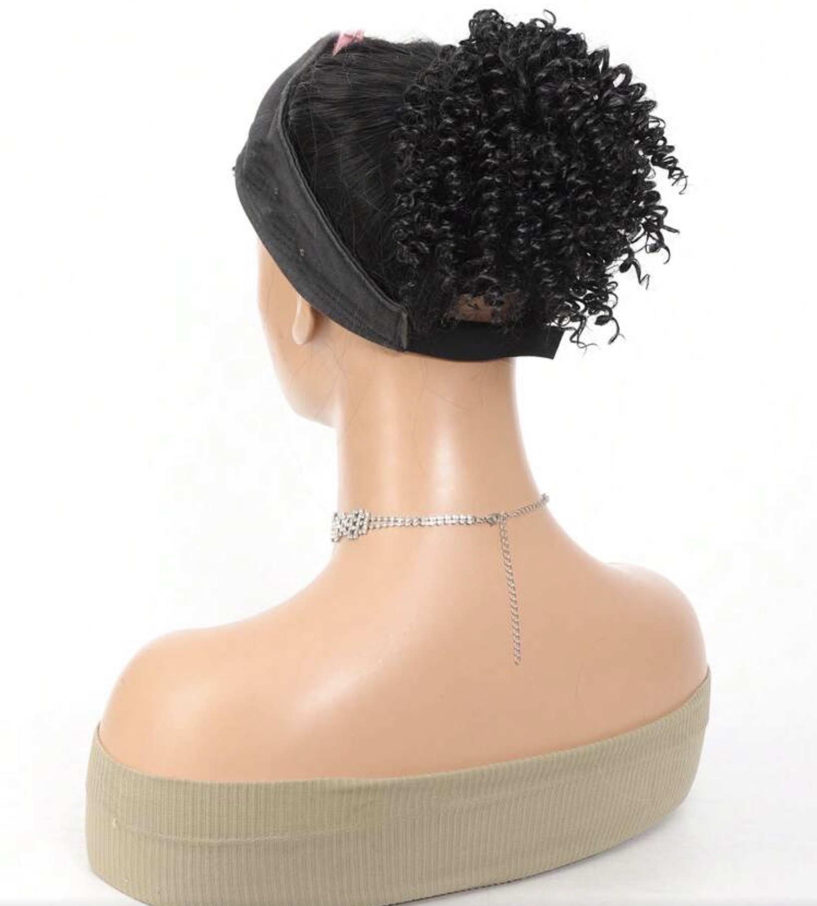 Messy bun drawstring | Jerry curl image