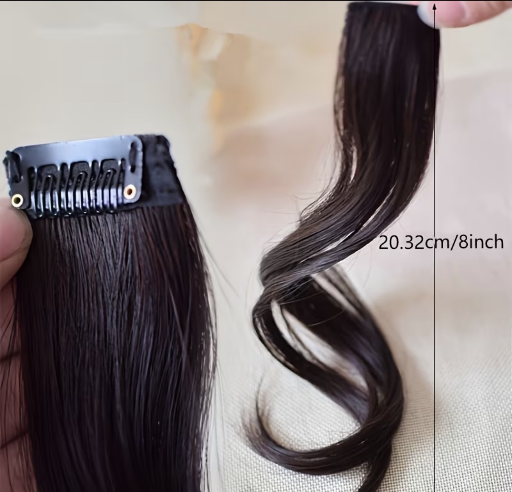 Bouncy clip in side bang image