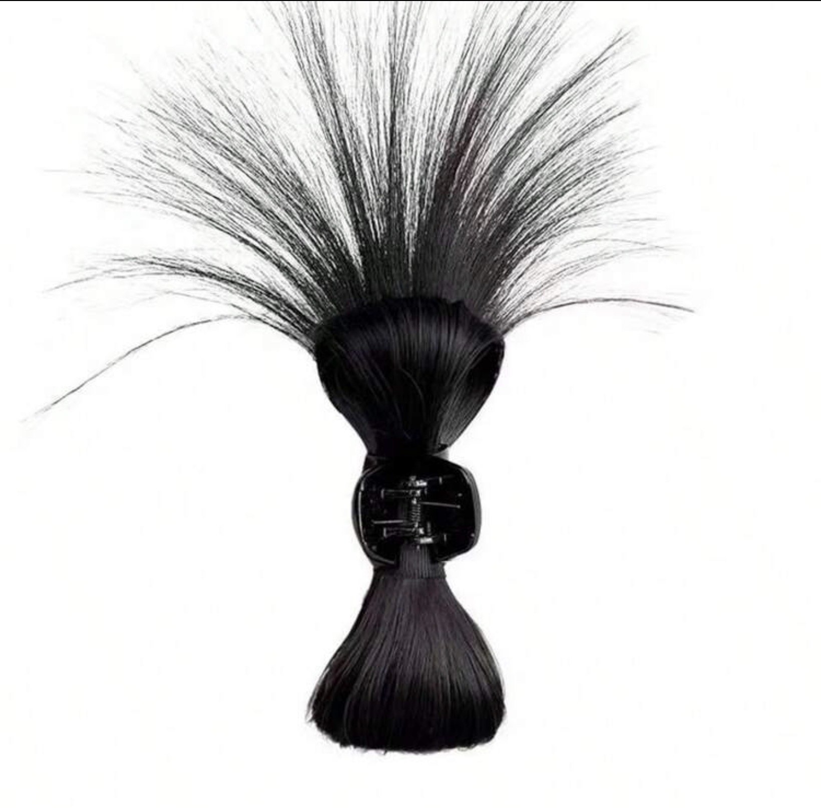 Mini claw clip spike messy bun image