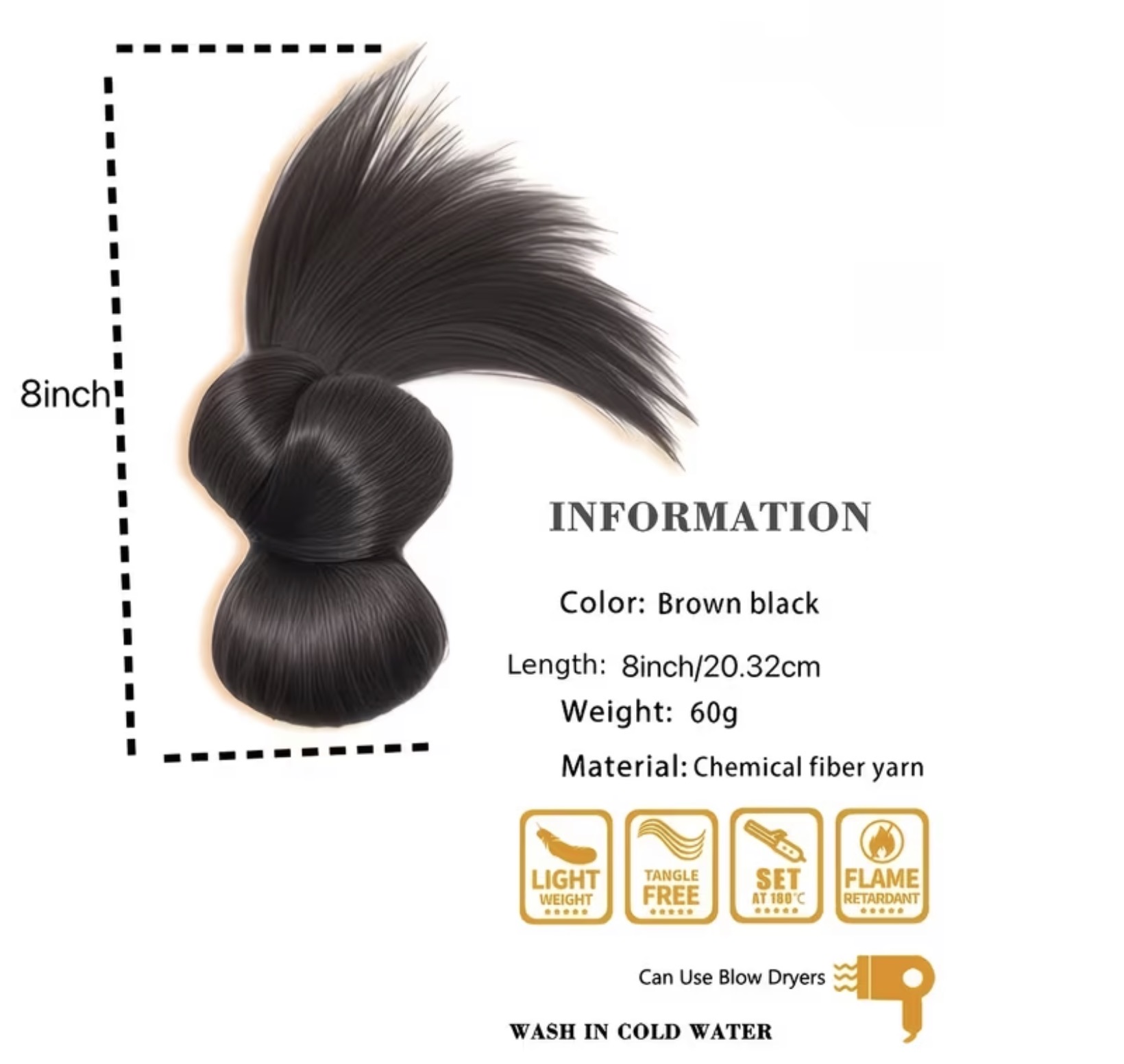 Jumbo spike claw clip messy bun image
