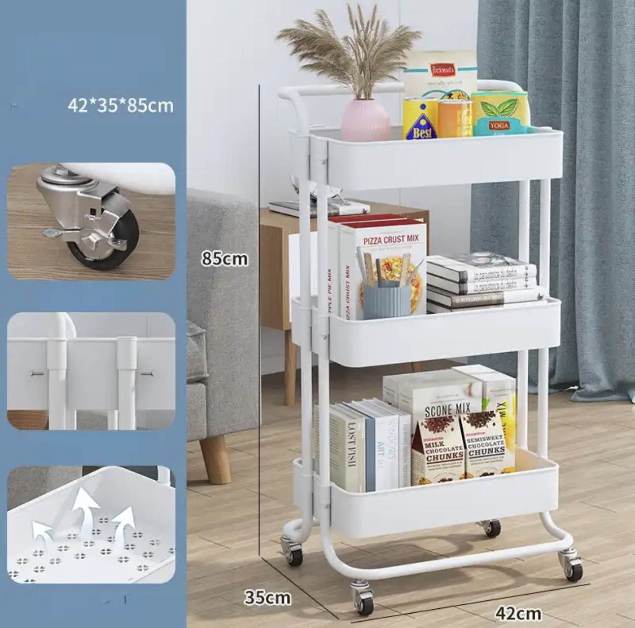 Plastic Trolley (3 In 1) image