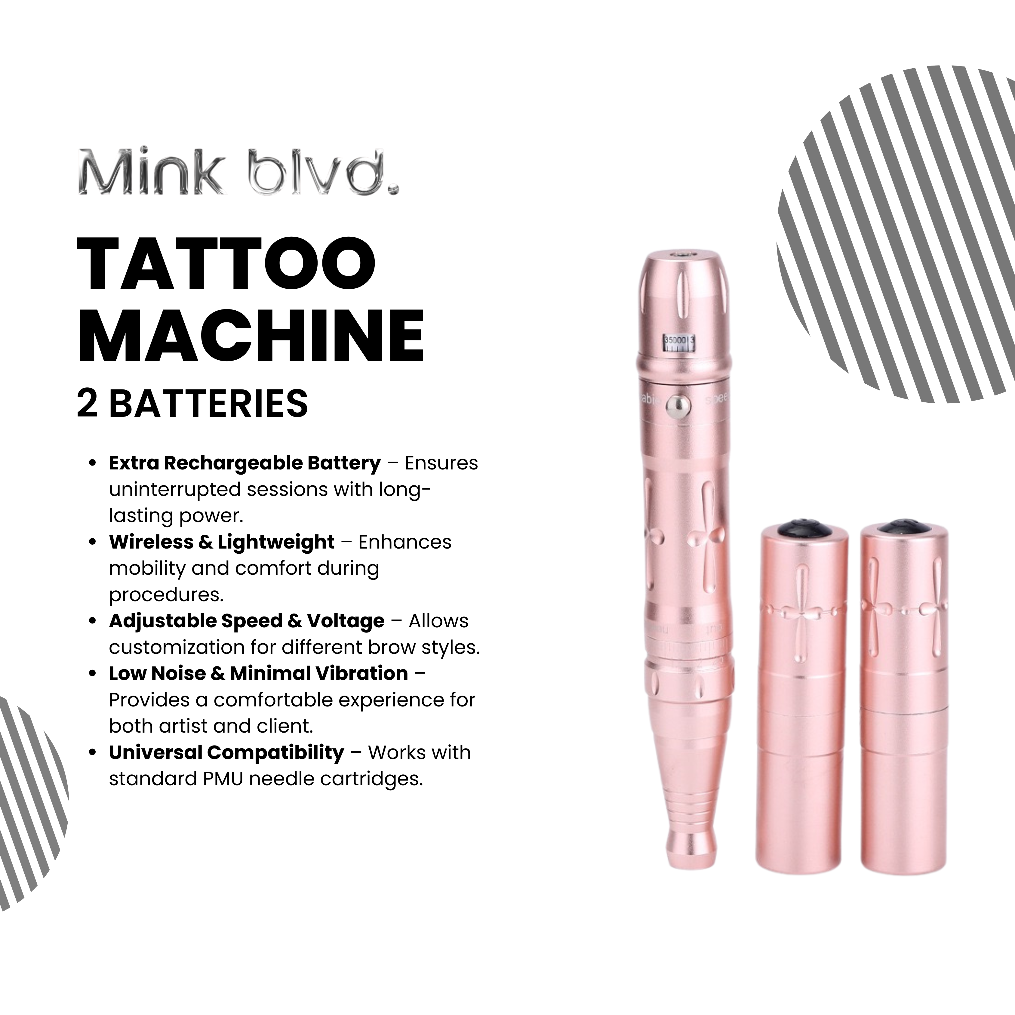 Microblading Tattoo Machine + 2 Batteries image