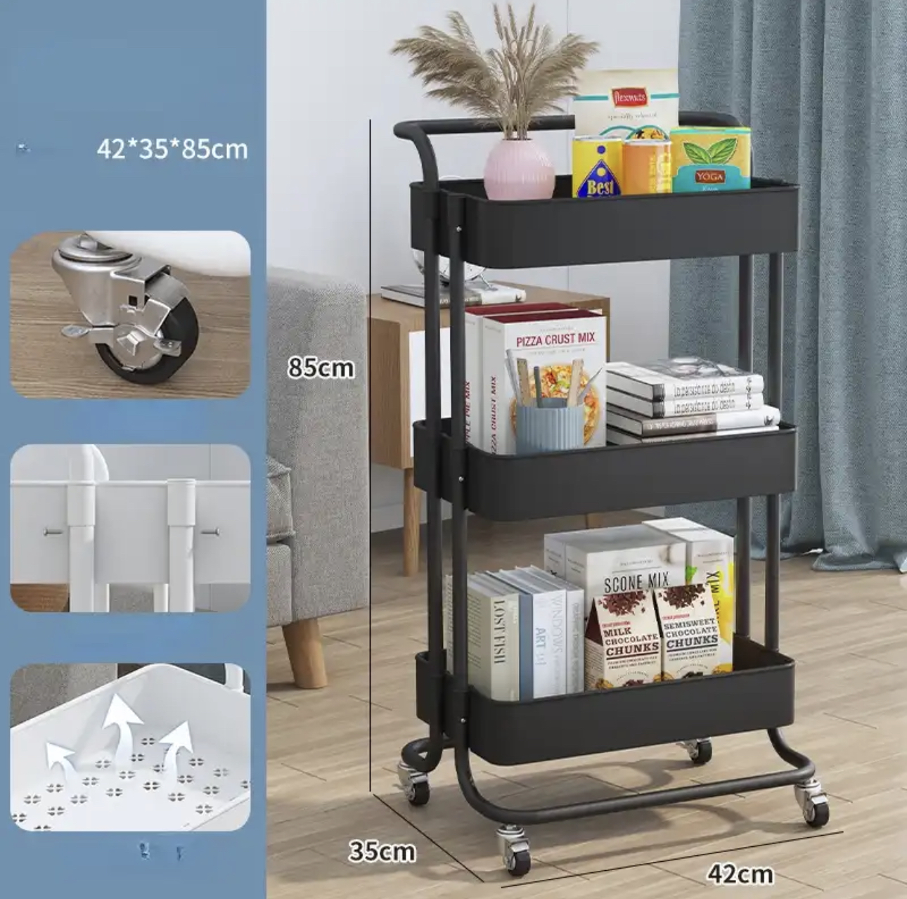 Plastic Trolley (3 In 1) image