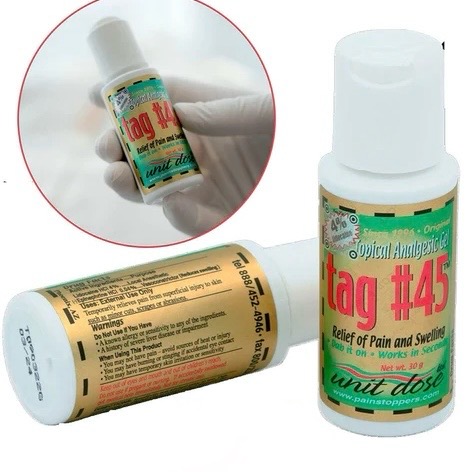 ORIGINAL TAG 45 SECONDARY NUMBING GEL image