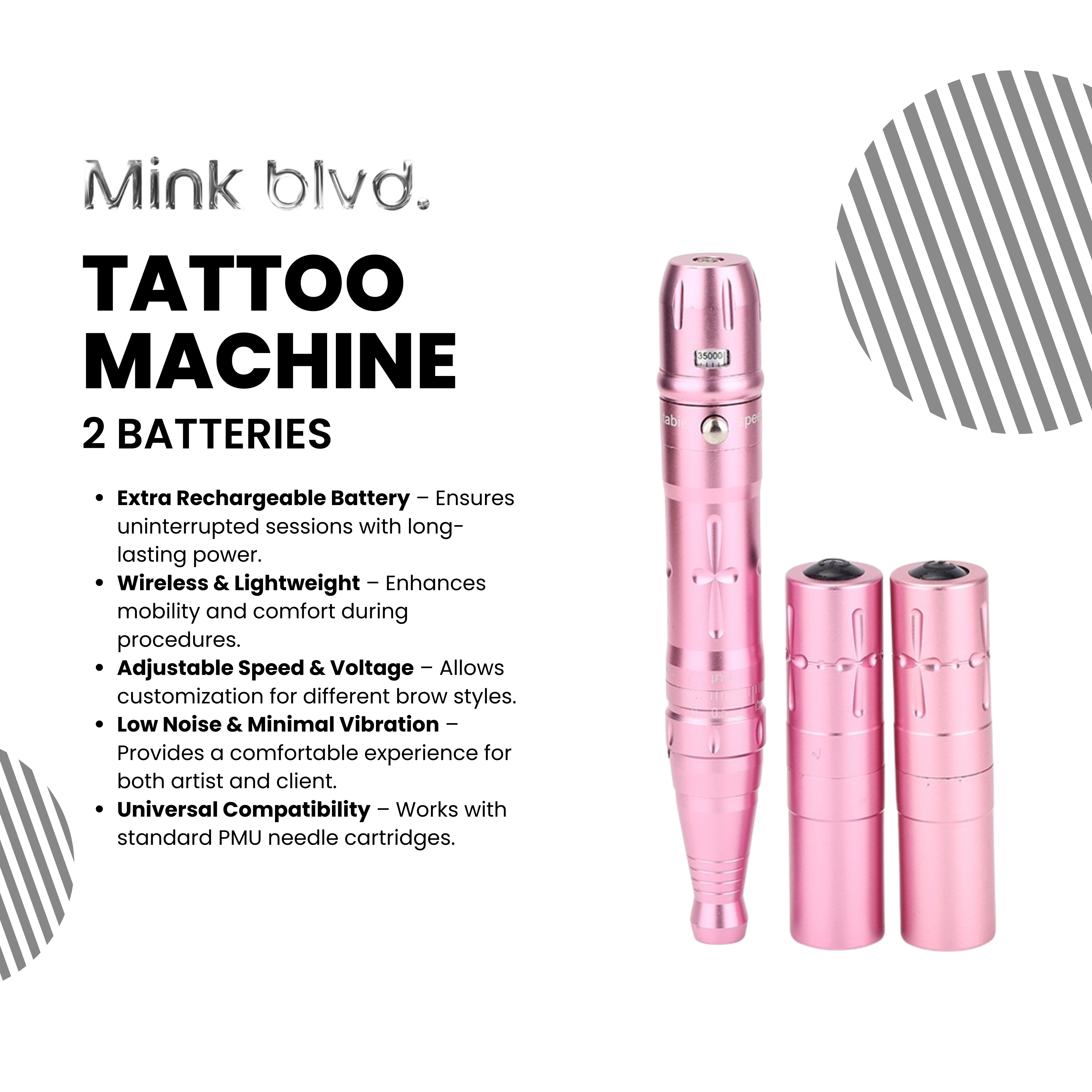 Microblading Tattoo Machine + 2 Batteries image