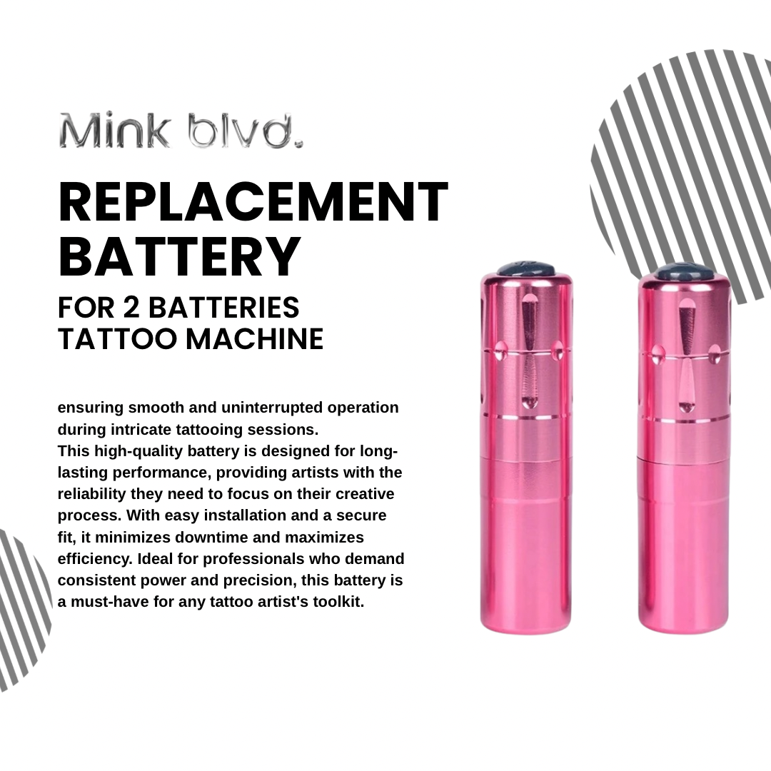 REPLACEMENT BATTERY FOR 2 BATTERIES TATTOO MACHINE