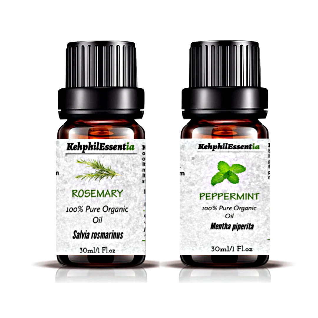 KehphilEssentia distilled Peppermint And Rosemary Essential Oil 30ml image