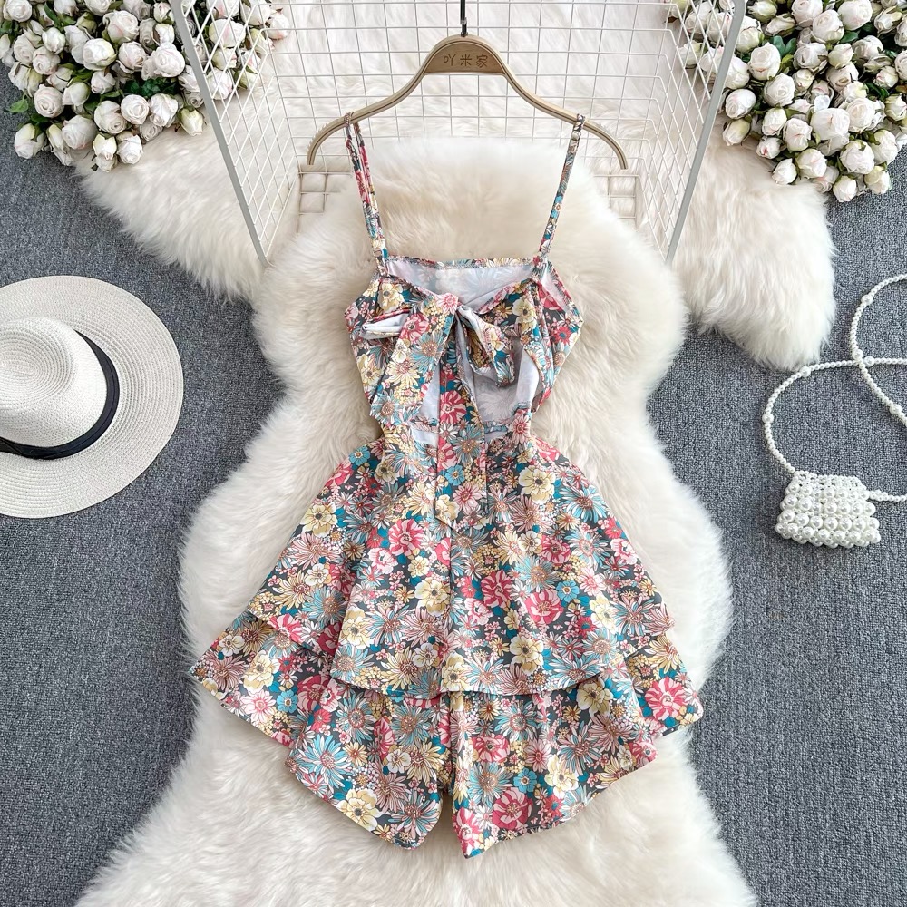 Cancel your plans floral romper JRZZ487 image