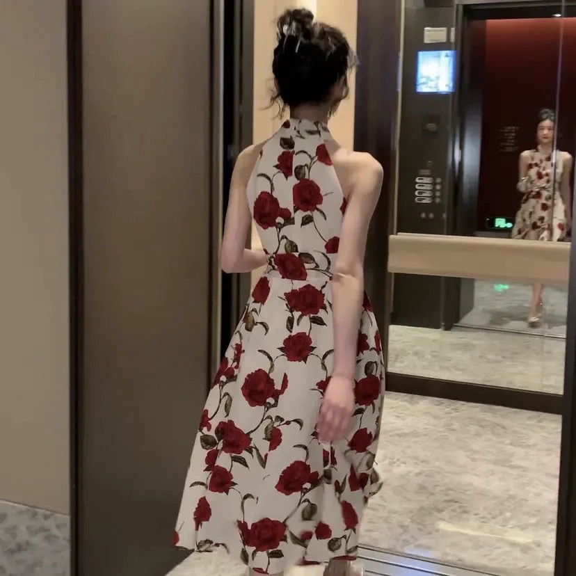 Giving you reasons halter dress CD183 image