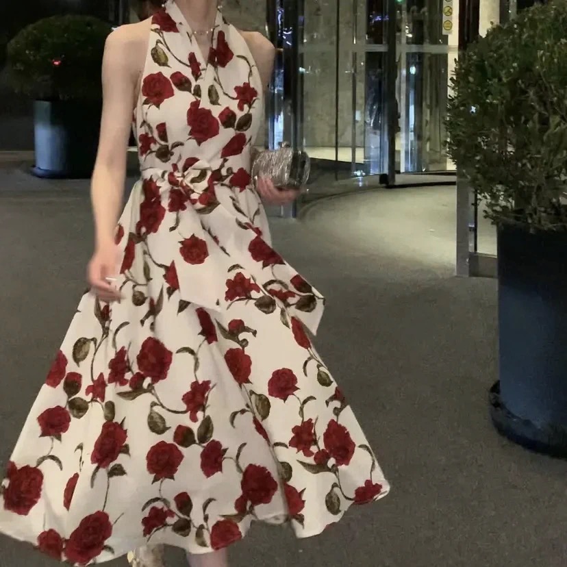 Giving you reasons halter dress CD183 image