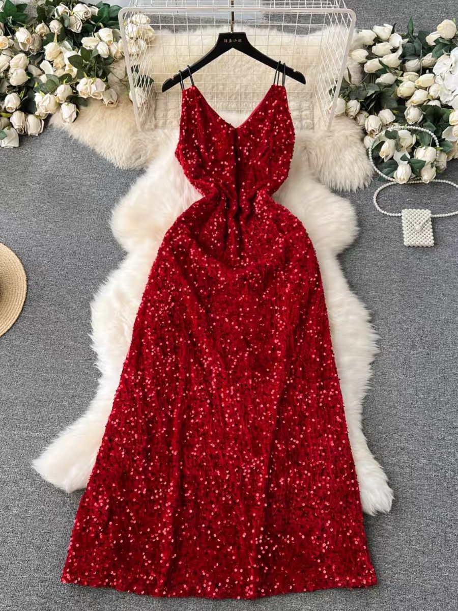 Never too flashy sequin dress EVD120 image