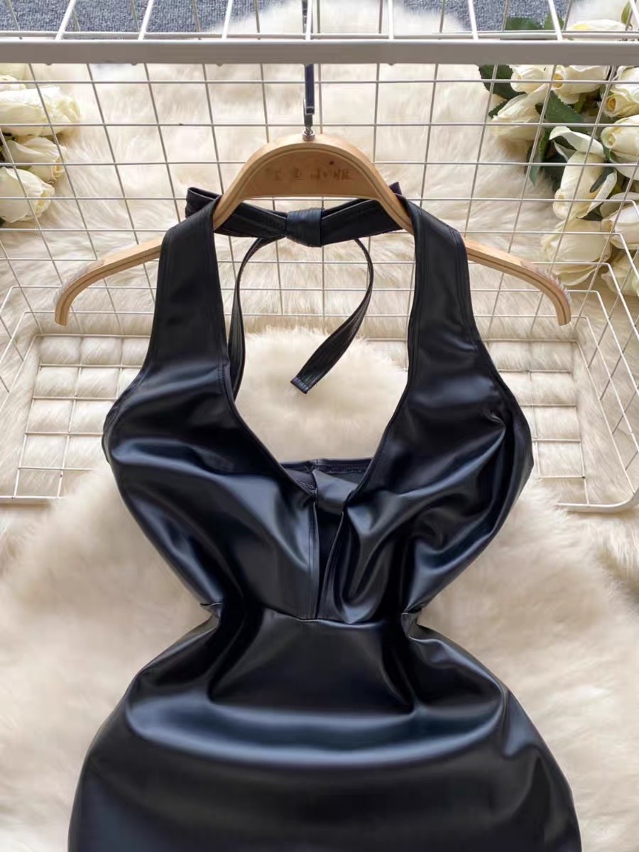 Meet casually leather dress CBC440 image