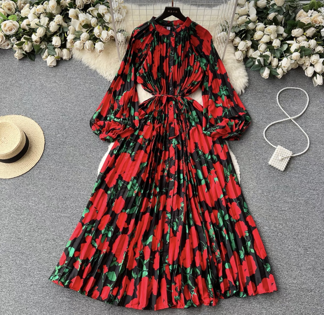 Cute but spoiled print dress FD215 image
