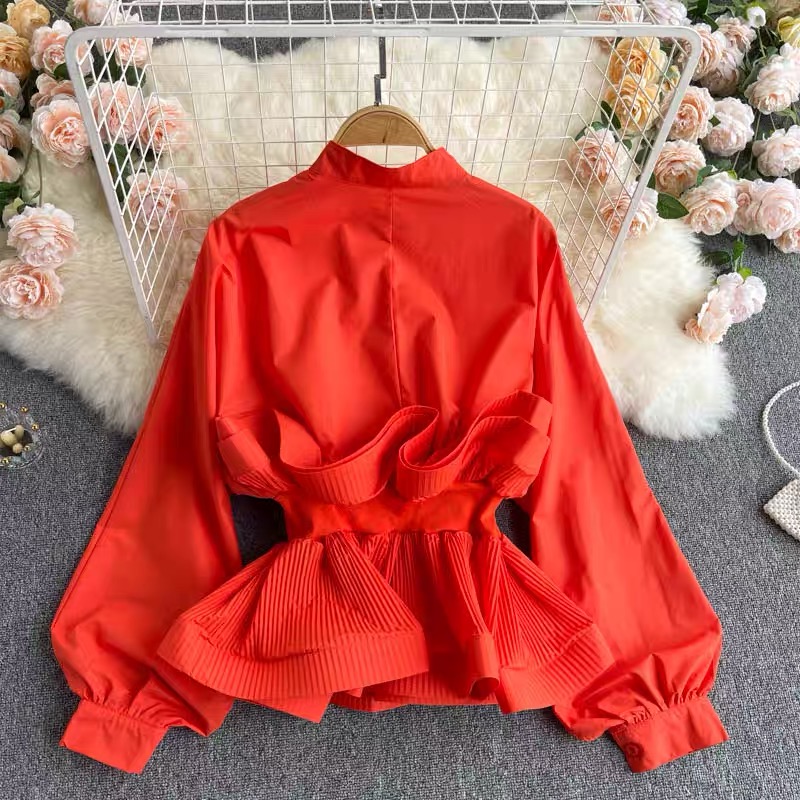 Flutter you away ruffle blouse BE113 image