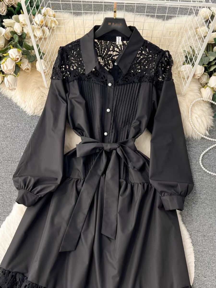 Shinning star lace dress FD257 image