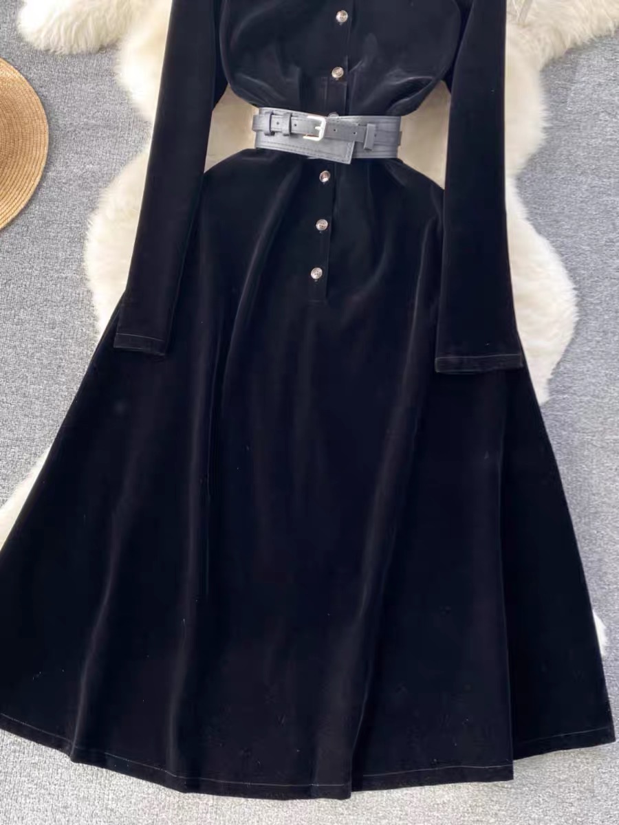 Link with me velvet dress FD554 image