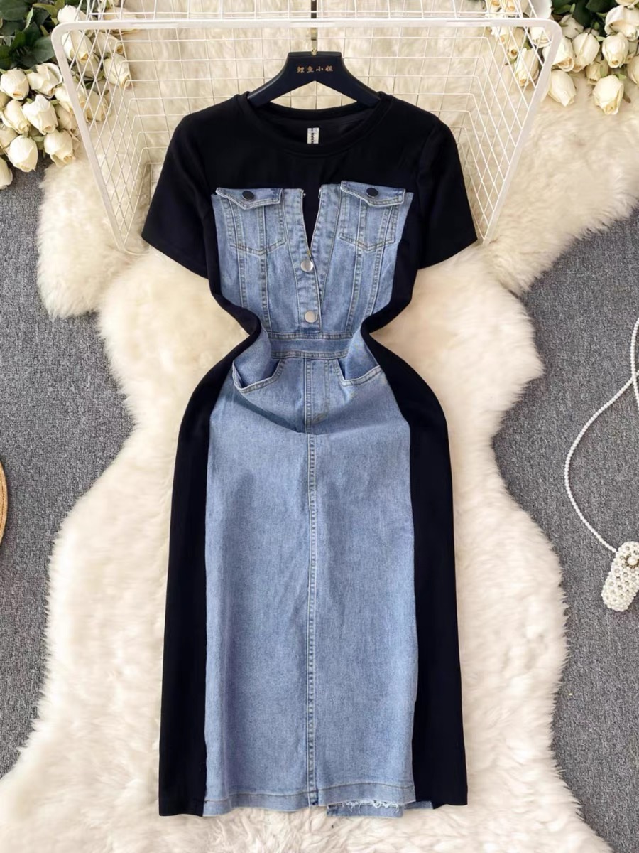 Big time magic denim dress DBC6 images