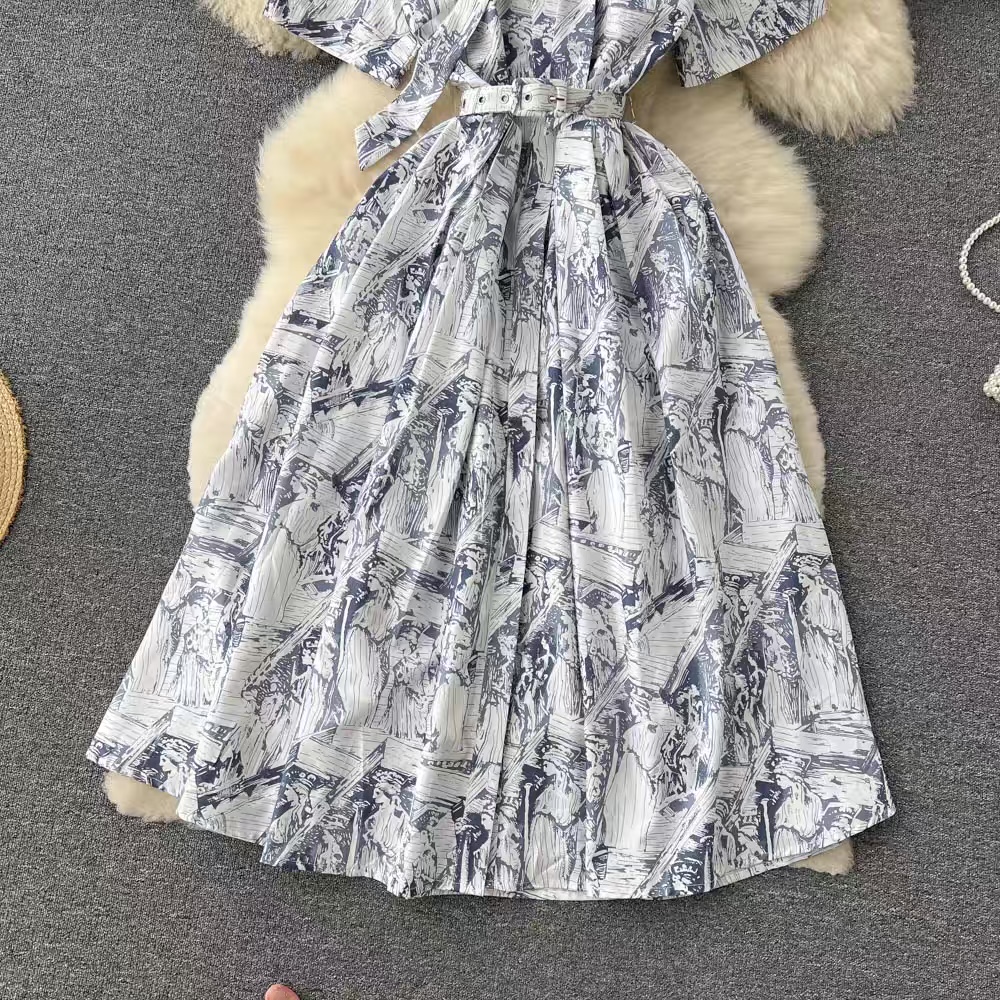 Soulmate print dress CD126 image