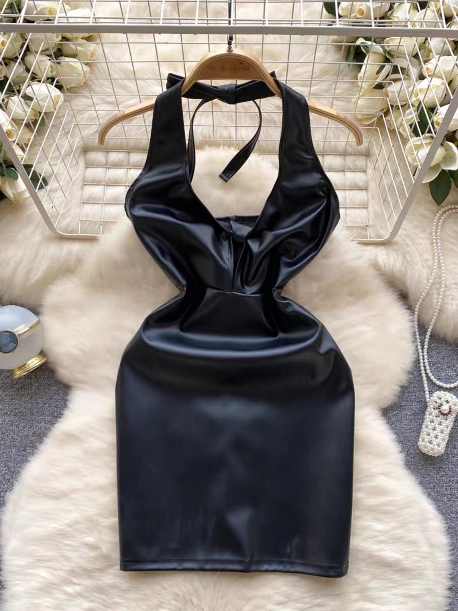 Meet casually leather dress CBC440 image