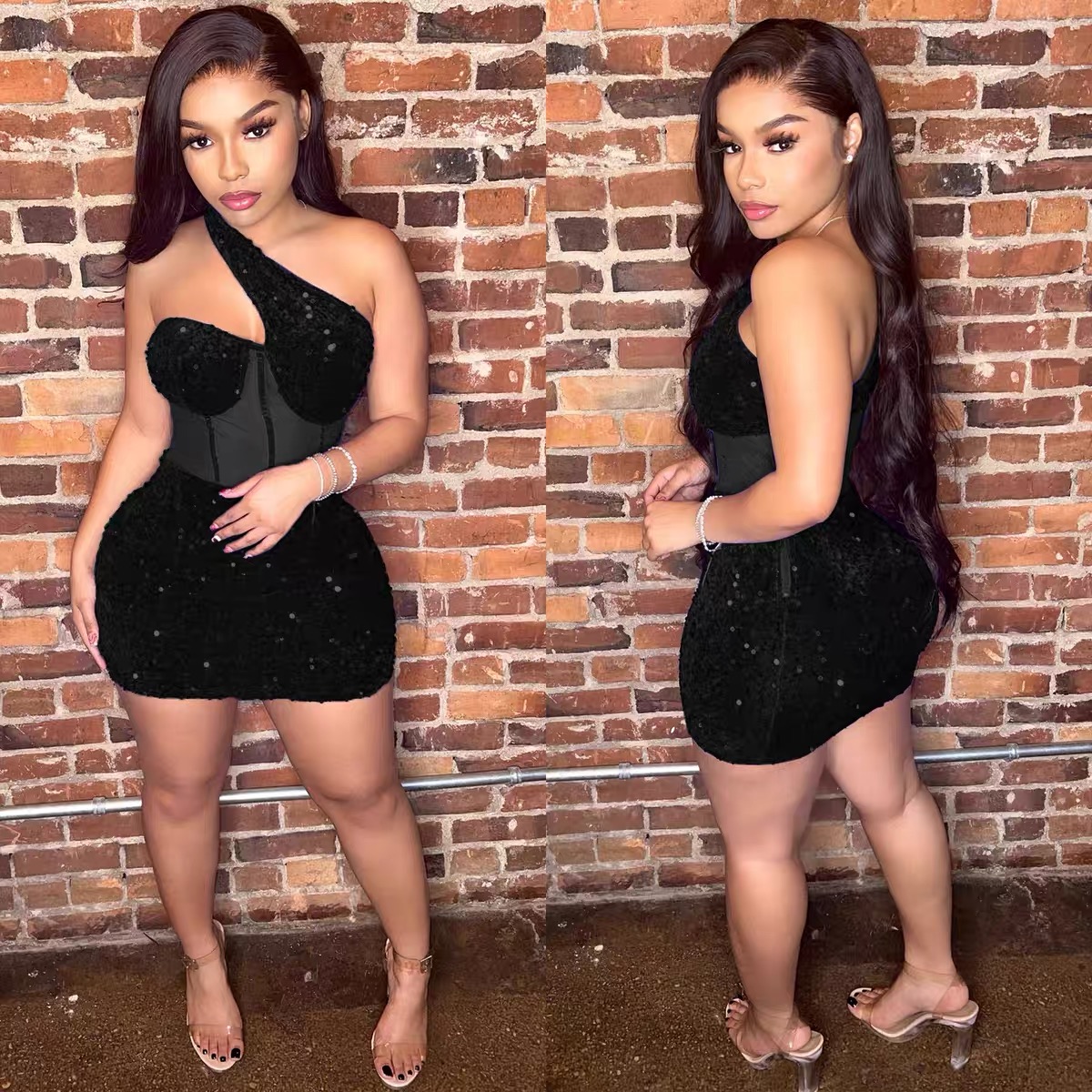 Cheers to the celebrant sequin dress EBC75 image