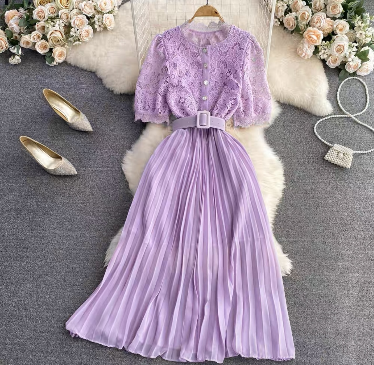 He knows me best lace dress FD203 image