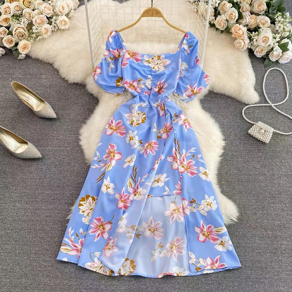 Almafi coast print dress CD258 image