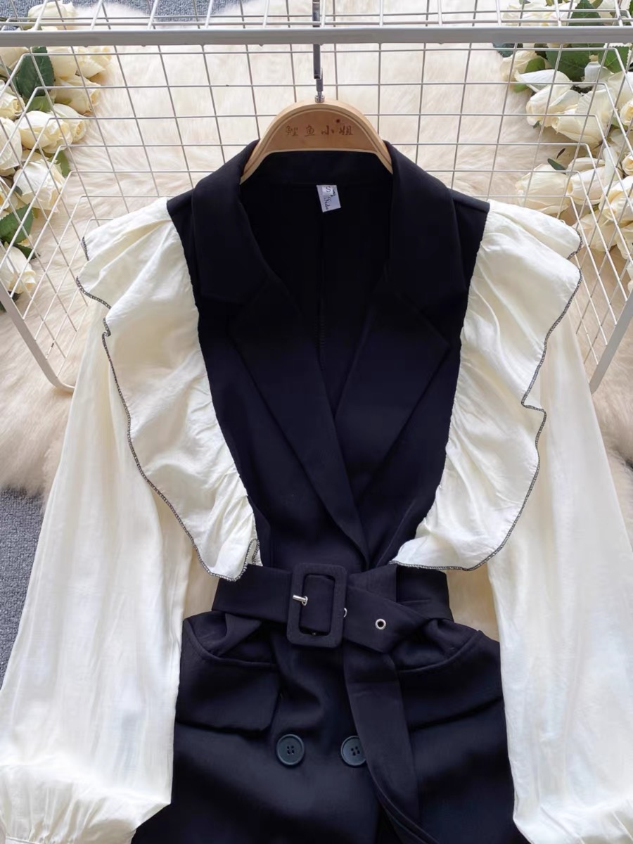 Shades thrown blazer dress FD571 image