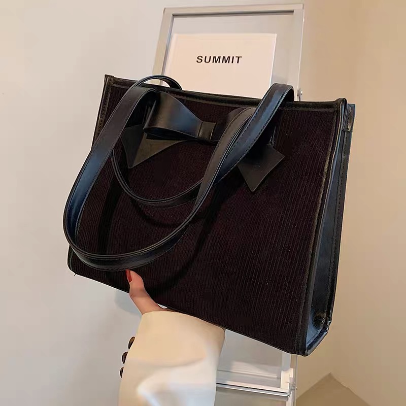 Modern woman corduroy bag BG217 images