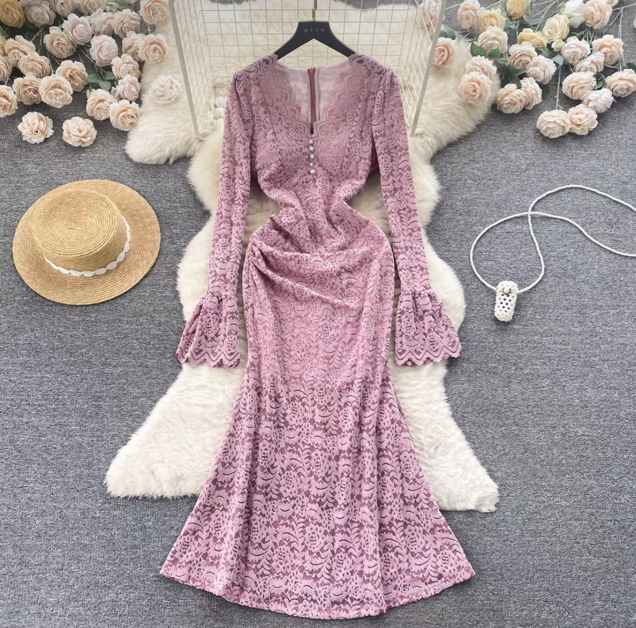 Edith J lace dress FD516 image