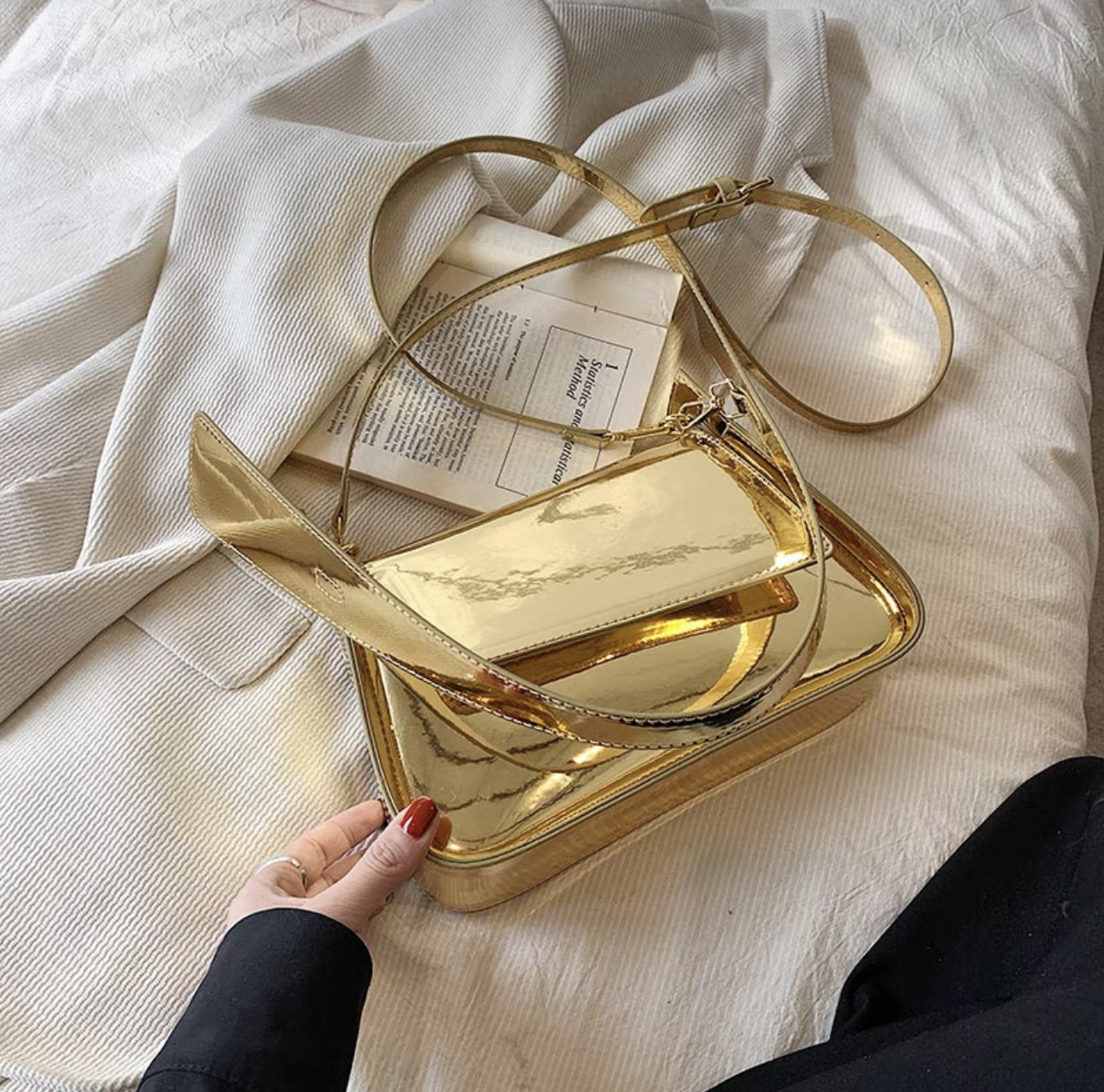 Elaine glossy reflective bag BG211 images