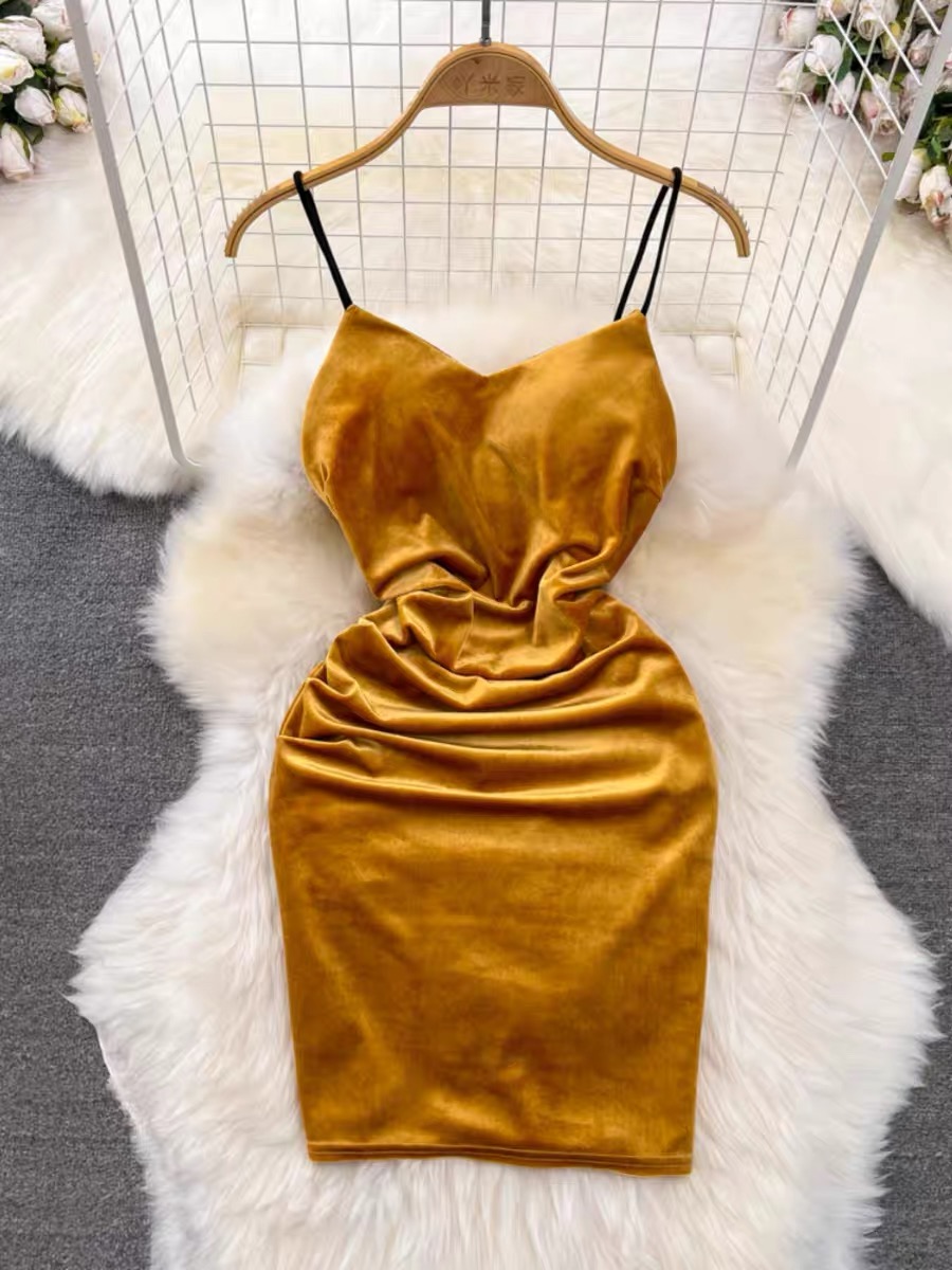 Came to party velvet dress CBC334 image