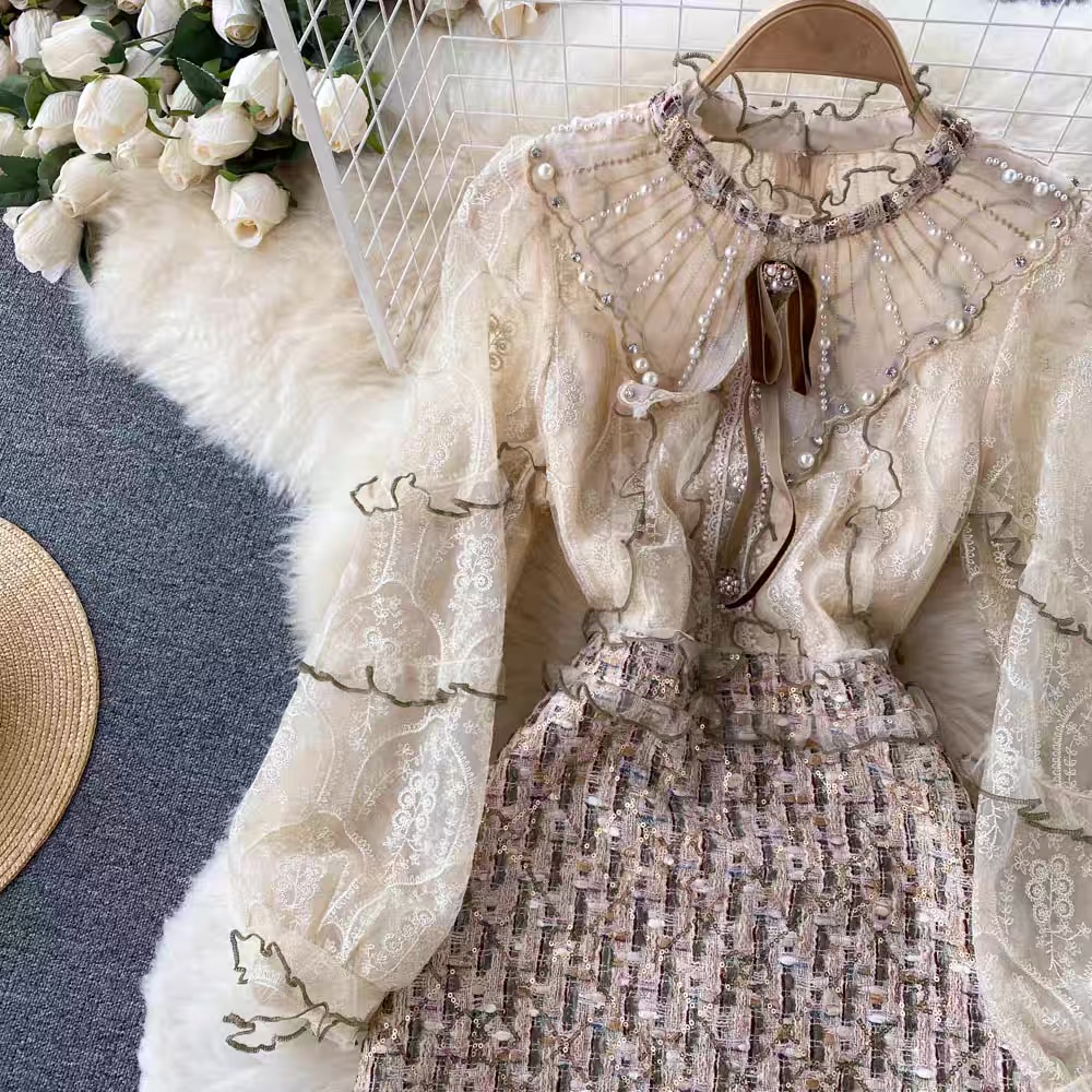 Princess of wales pearls gown FBC5 image