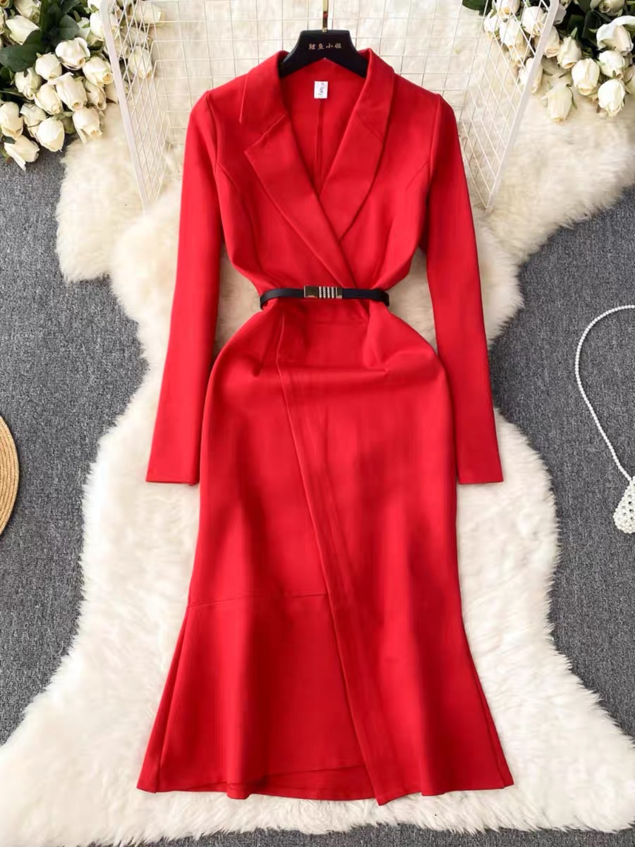 Hosting seminars formal dress & belt FD315 image