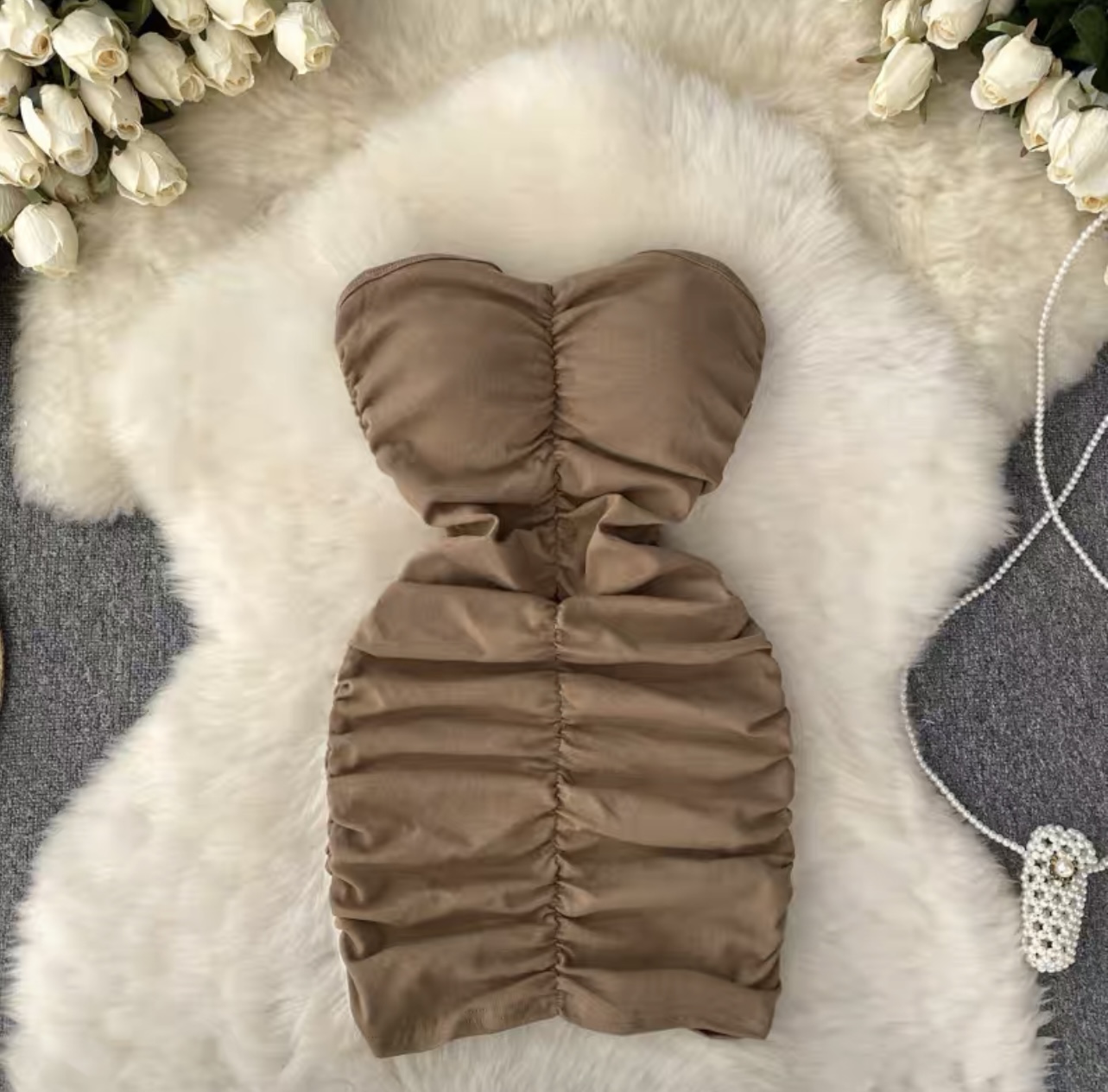 Free as a butterfly ribbed gown CBC105 image